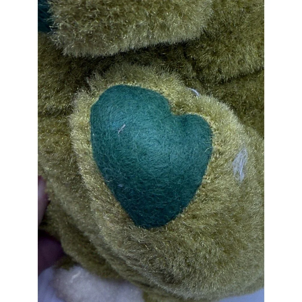 Vintage Green Merry Thought Iron Bridge Shrops Made In England Hippo Plush 12”